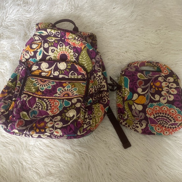 Vera Bradley Backpack & Lunchbox